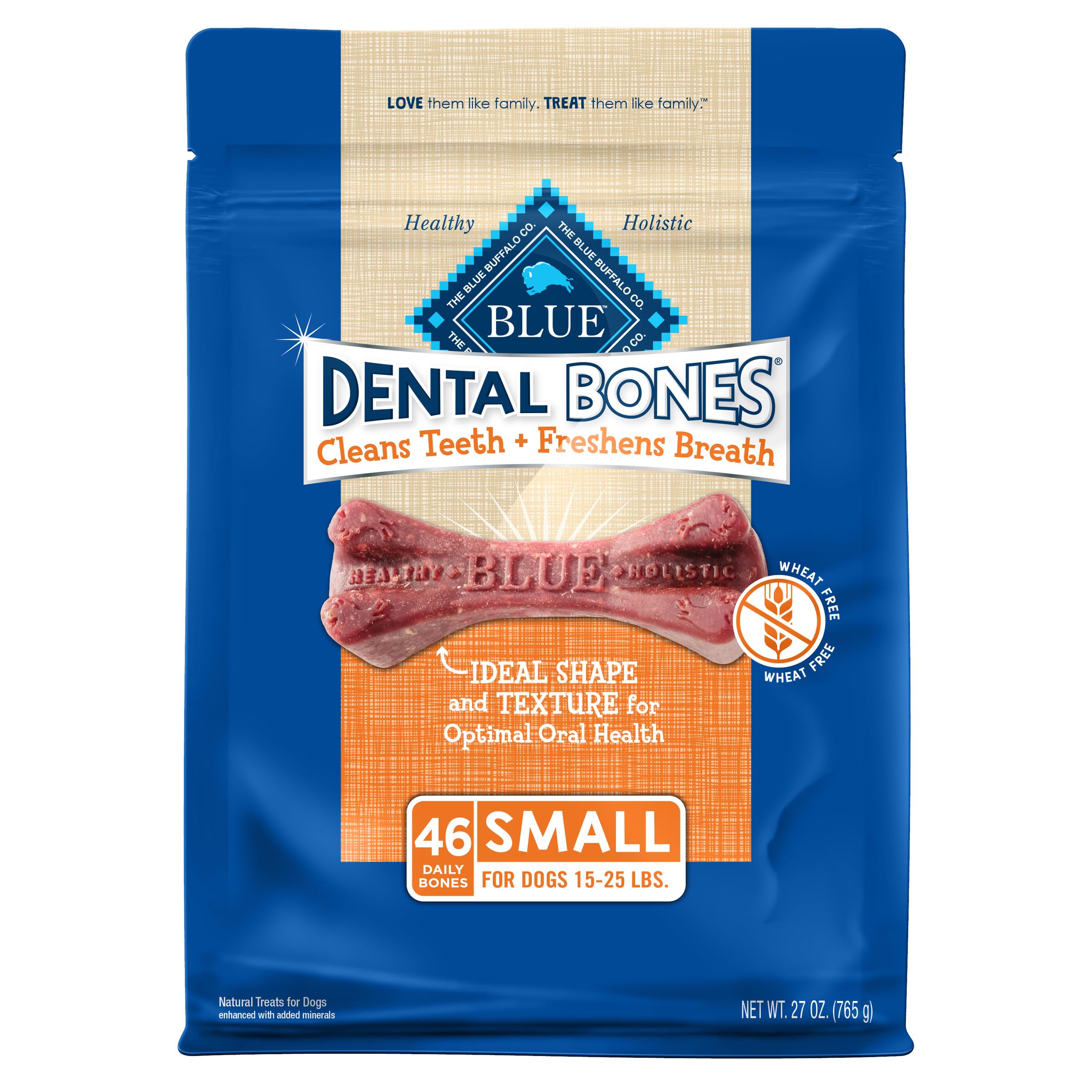 Blue Buffalo Dental Bones small dog chew for clean teeth and fresh breath