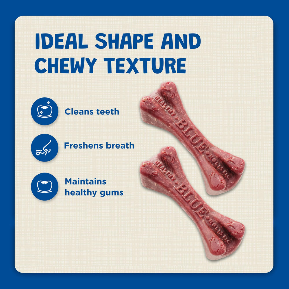 Blue Buffalo digestible dental chew that dogs enjoy daily for routine care
