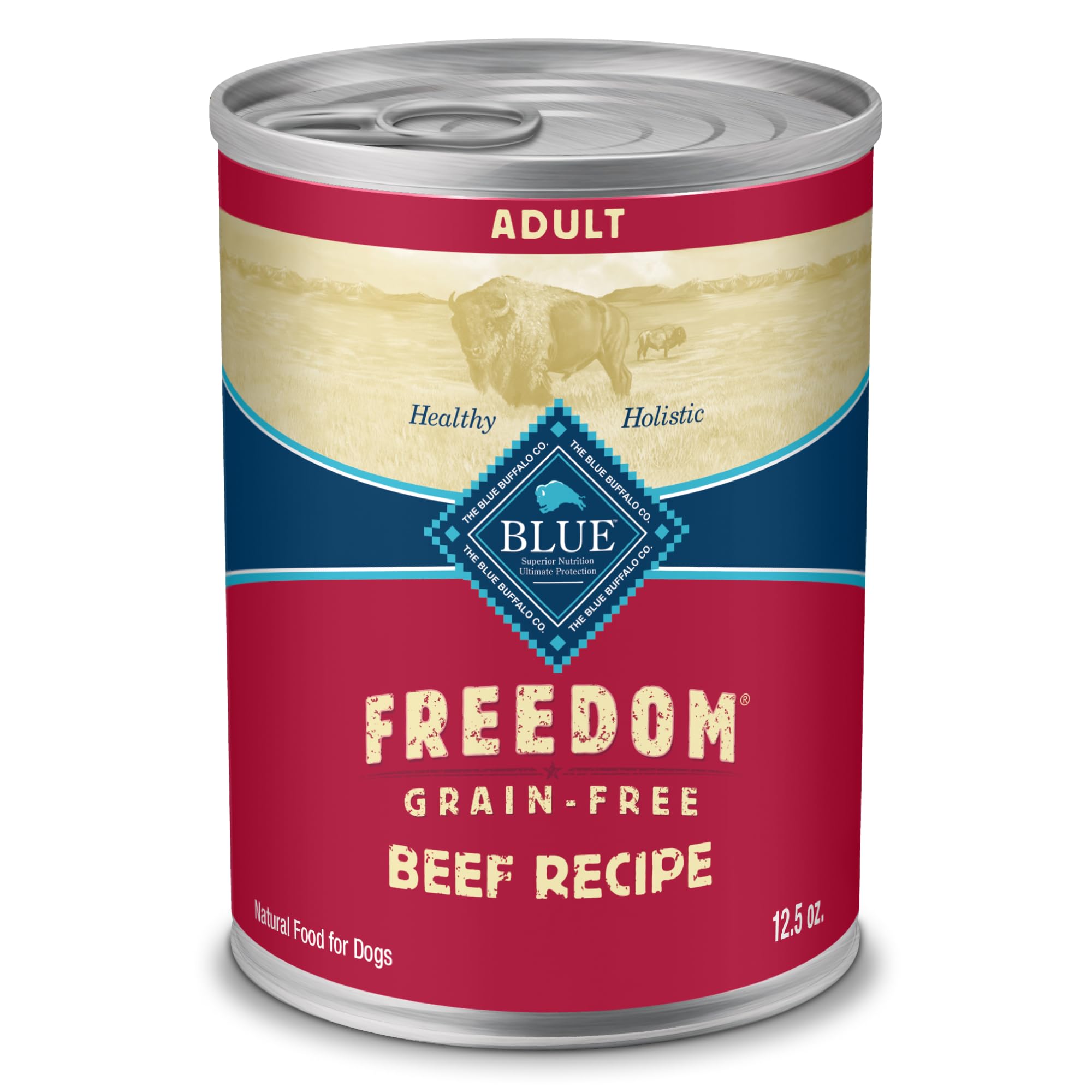 Blue Buffalo Freedom beef-first ingredient highlights real protein for an active dog