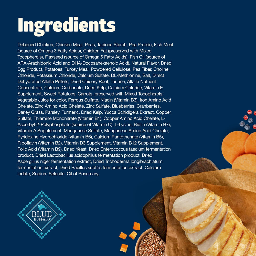 Blue Buffalo Freedom deboned chicken is the main ingredient.