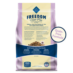 Blue Buffalo Freedom grain-free kitten formula for sensitive stomachs.
