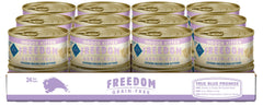 Blue Buffalo Freedom kitten pate shows real chicken first ingredient for tasty nutrition