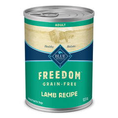 Blue Buffalo Freedom Lamb First Ingredient can highlights quality protein for active dogs