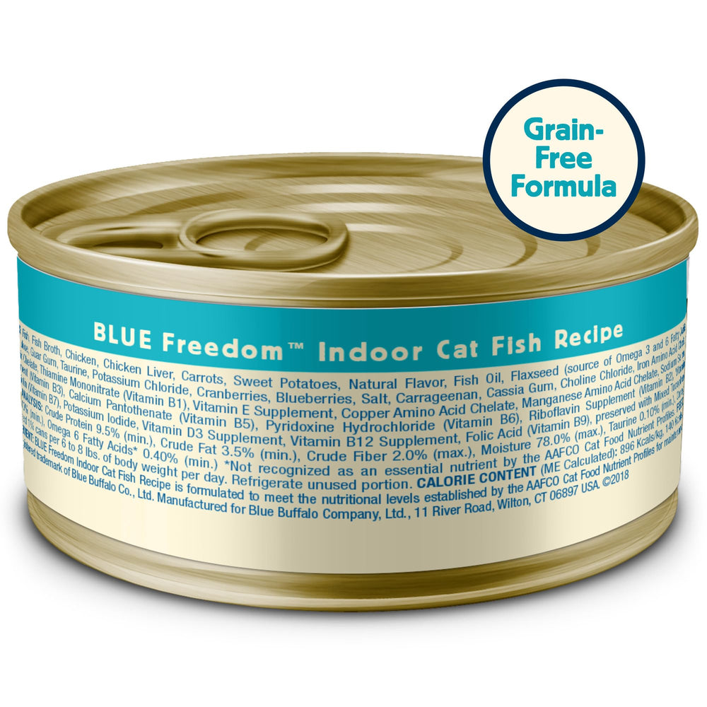 Blue Buffalo Freedom grain-free ingredients packaging detail