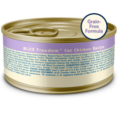 Blue Buffalo Freedom grain-free formula shows no corn wheat or soy