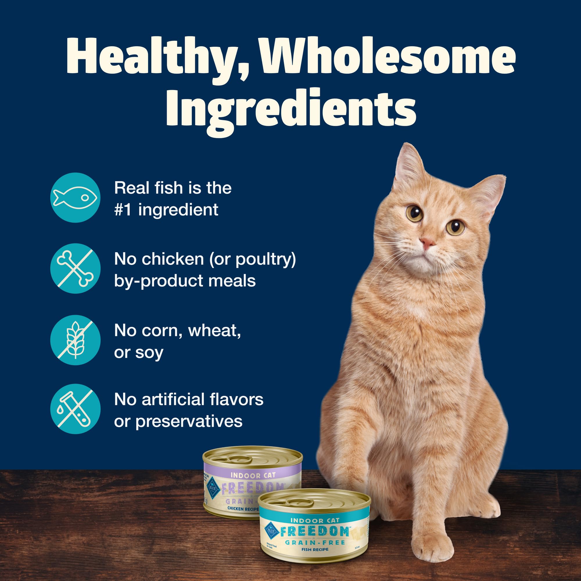 Blue Buffalo Freedom packaging label visual highlights ingredients