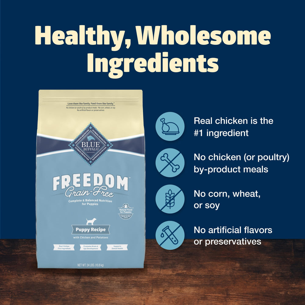 Blue Buffalo Freedom made in the USA packaging and quality.
