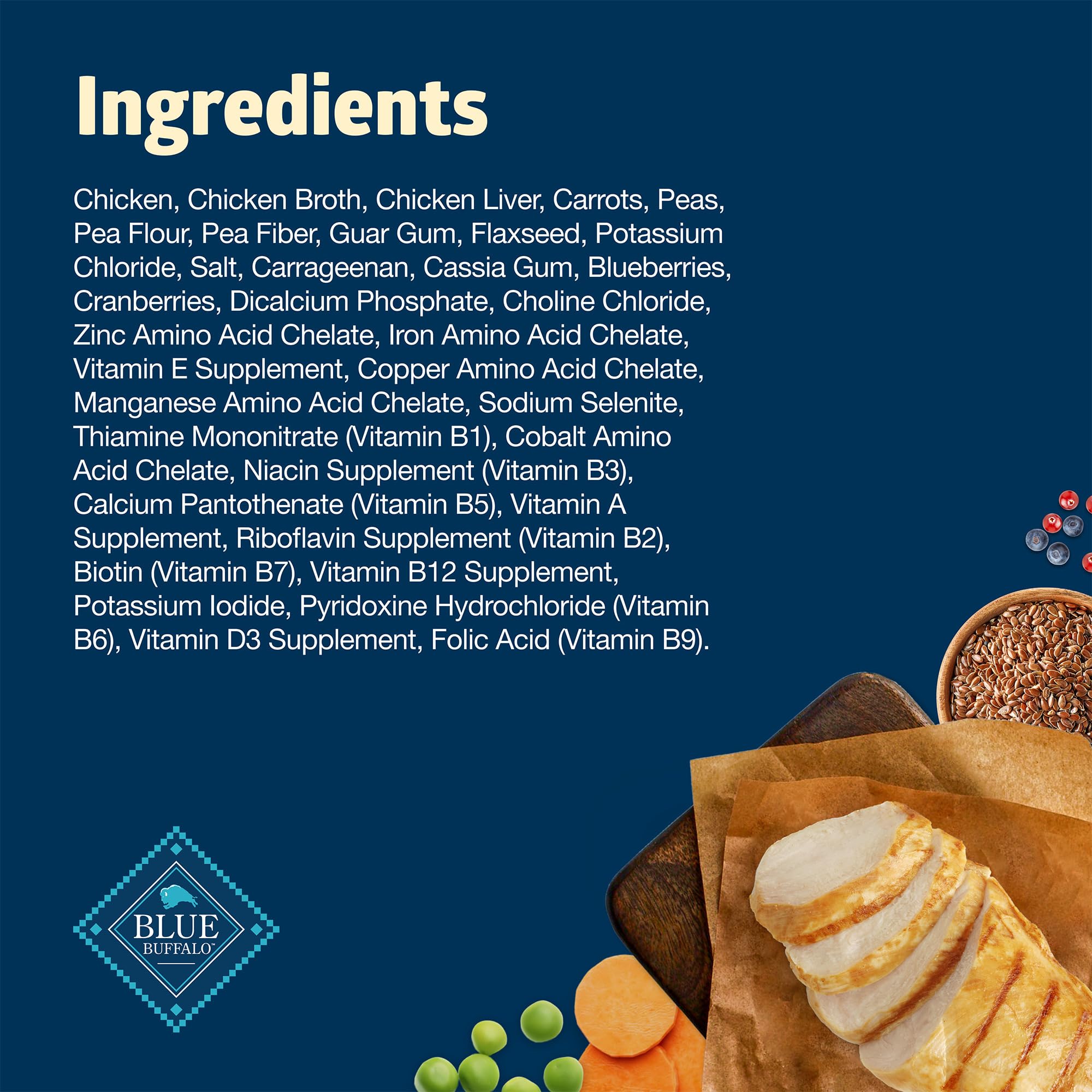 Blue Buffalo Freedom antioxidants from fruits and vegetables enrich flavor and nutrition.