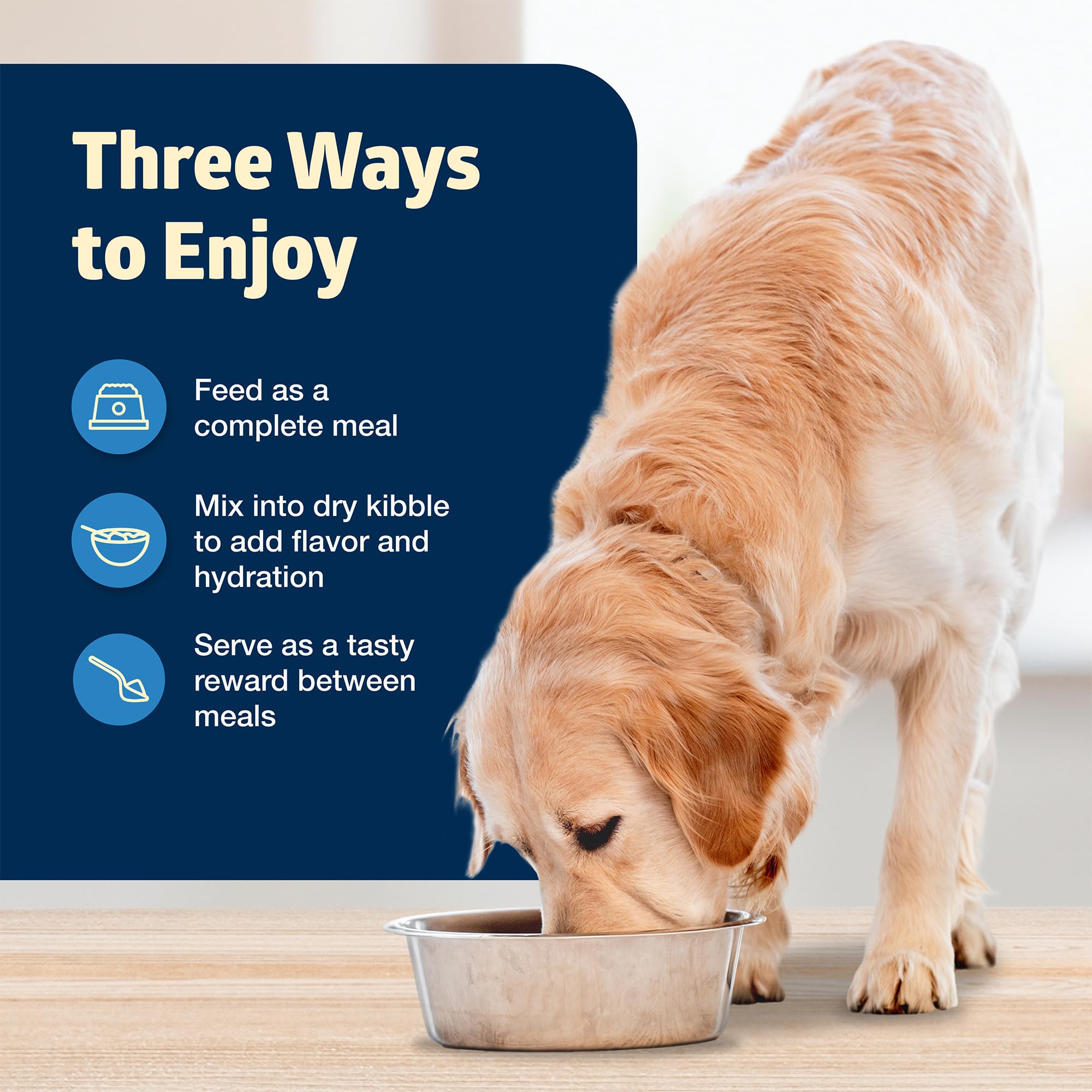 Blue Buffalo Freedom senior recipe offers real chicken aroma and satisfying texture.