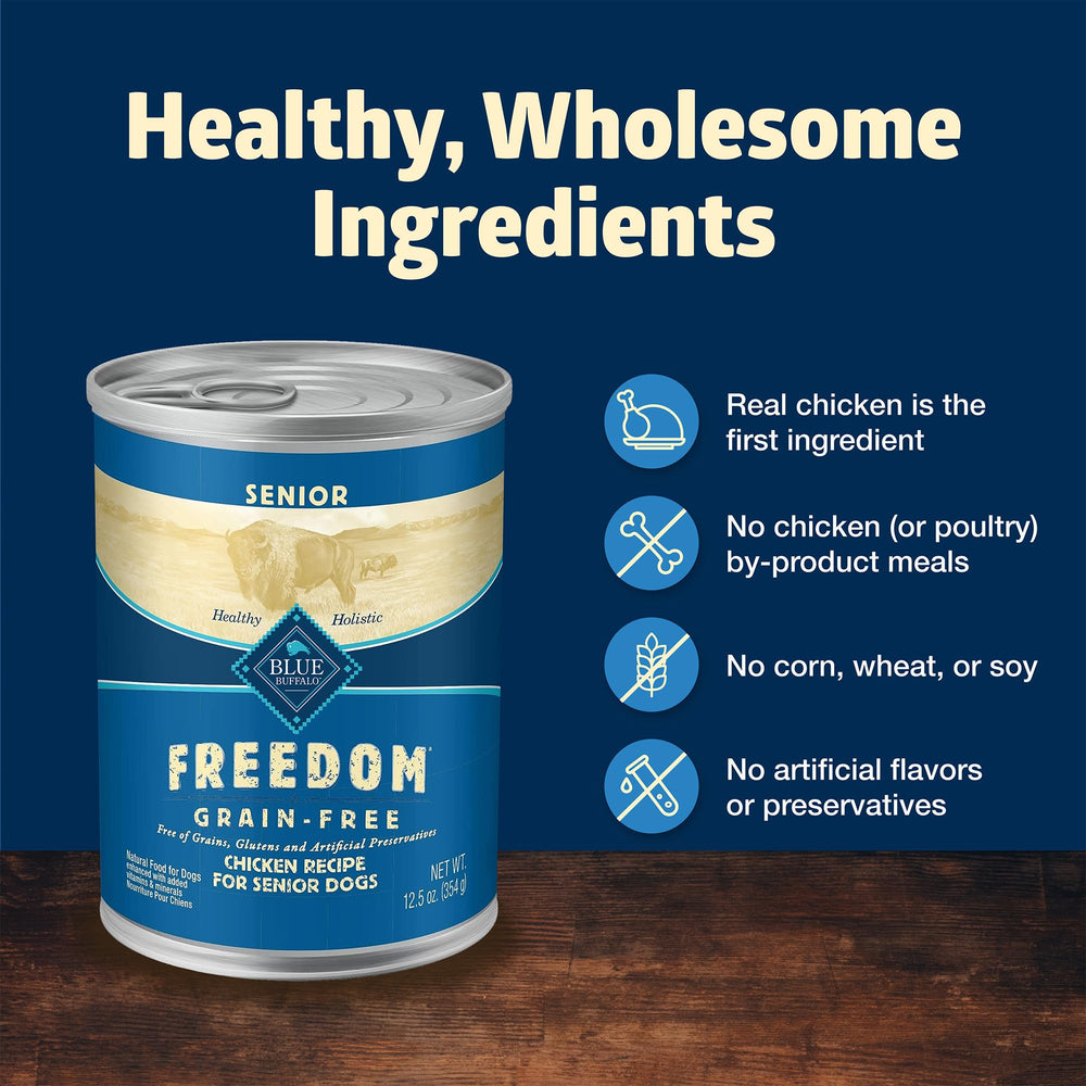Blue Buffalo Freedom serves as a complete meal or mix with dry for variety.