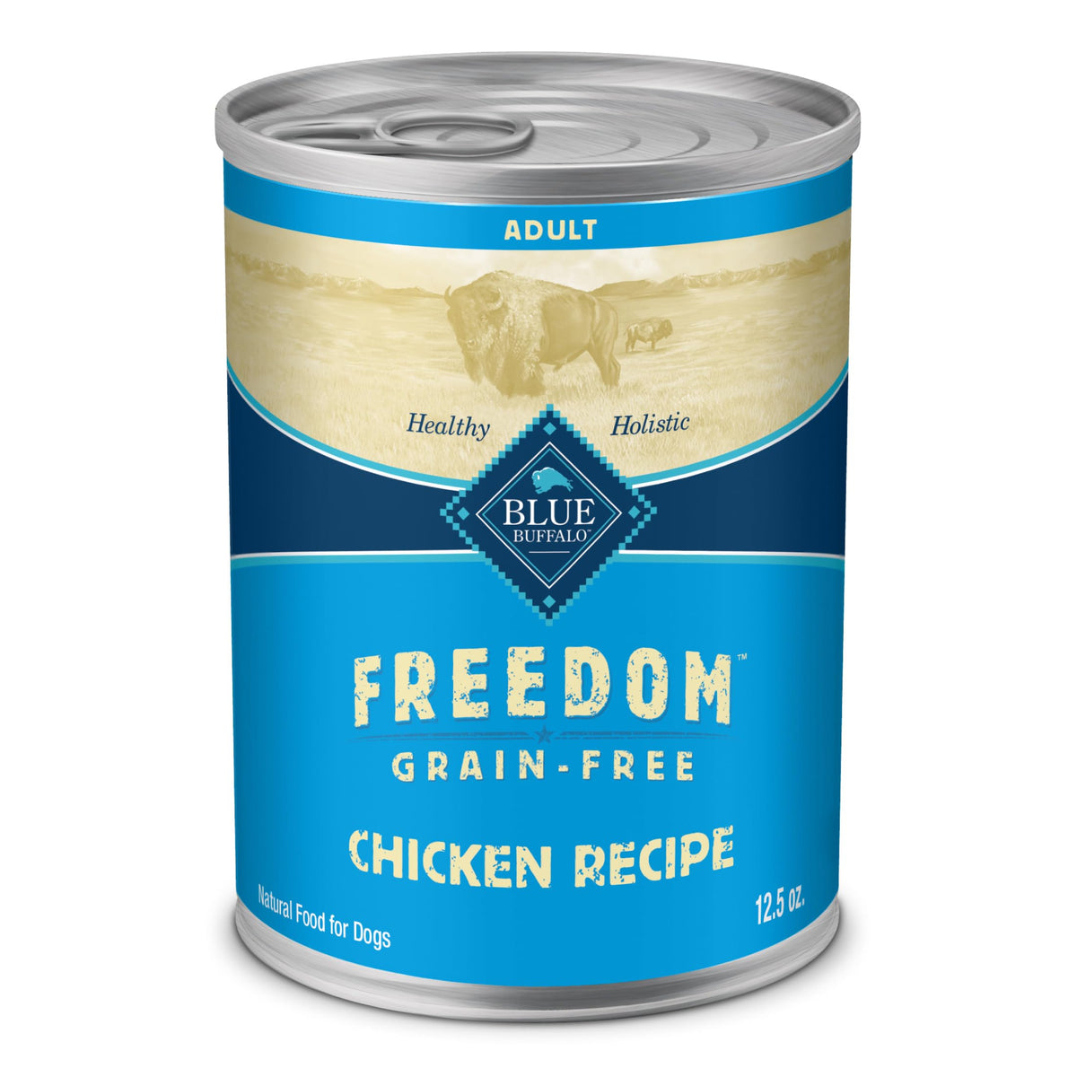 Blue Buffalo Freedom wet dog food with chicken first ingredient supports balanced meals for dogs