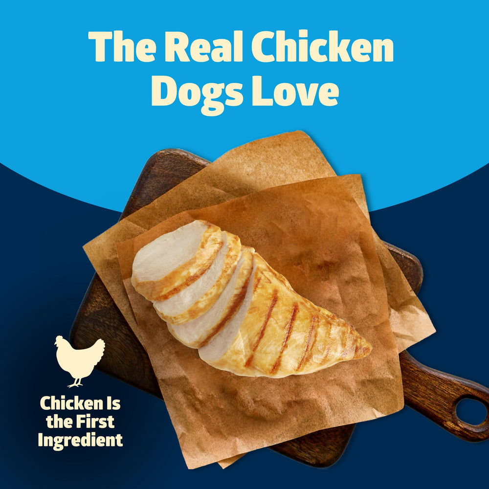 Blue Buffalo Freedom wet dog food contains no chicken by-product meals for cleaner protein sources