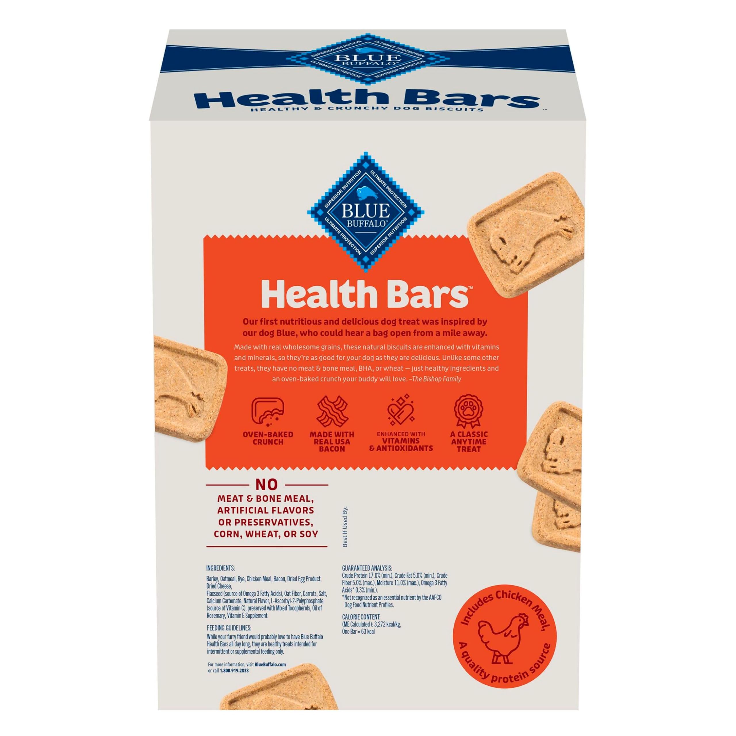 Close-up of Health Bars ingredients showing natural oats and real bacon.