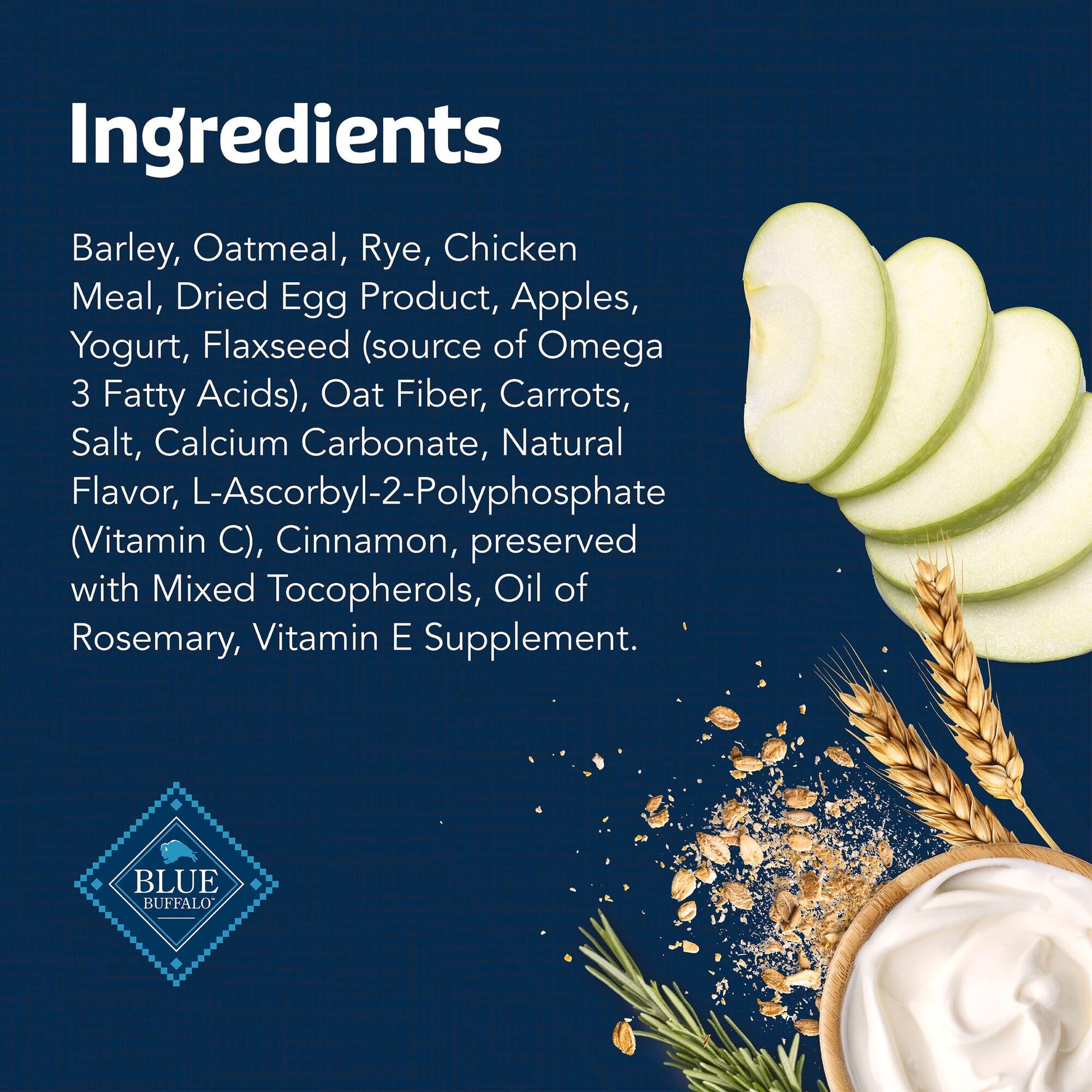 Blue Buffalo Health Bars are free from corn, wheat, and soy.