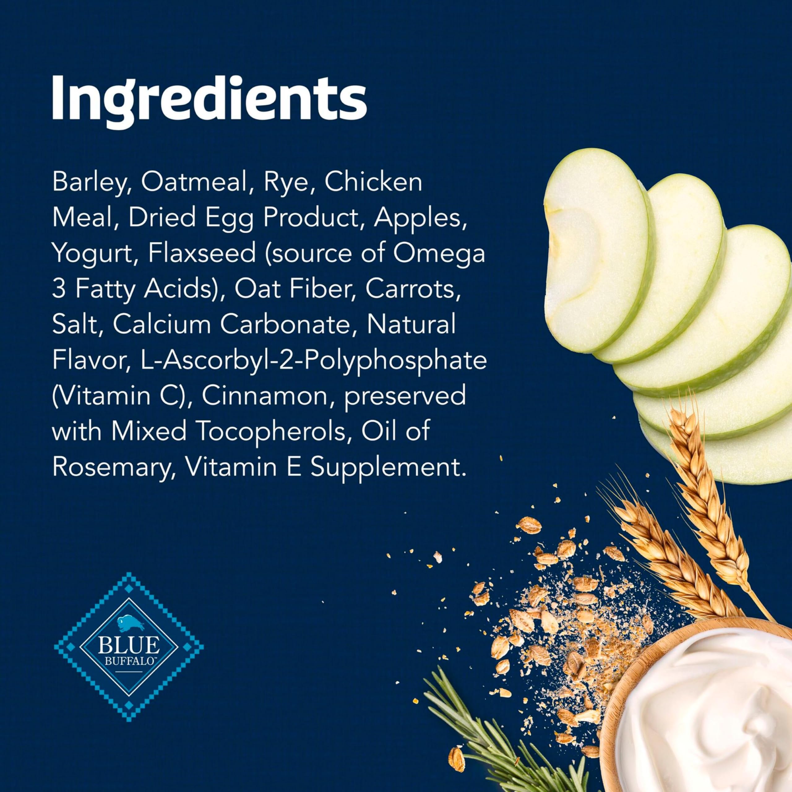 Blue Buffalo Health Bars deliver omega-3 and antioxidants support.