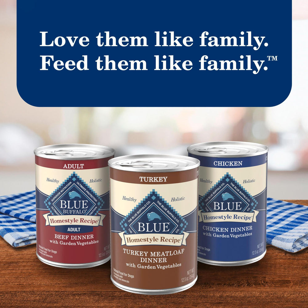 Blue Buffalo Homestyle label notes no by-product meals for poultry.