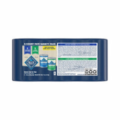 Blue Buffalo Homestyle Lamb can back label highlighting natural ingredients and nutrition.