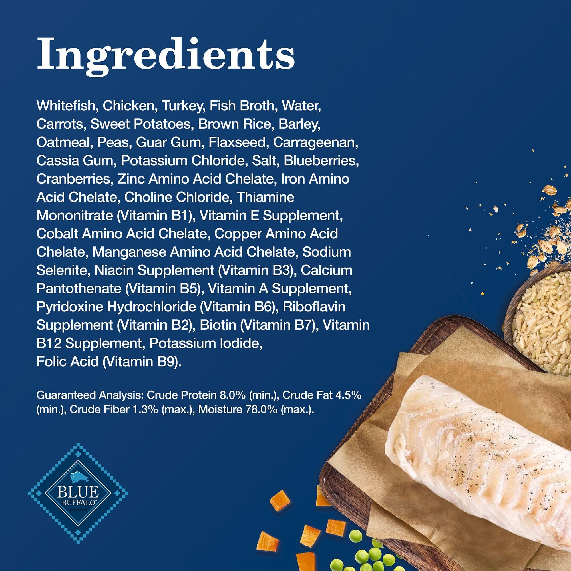 Blue Buffalo Homestyle no-corn-wheat-soy signals simple, digestible nutrition.