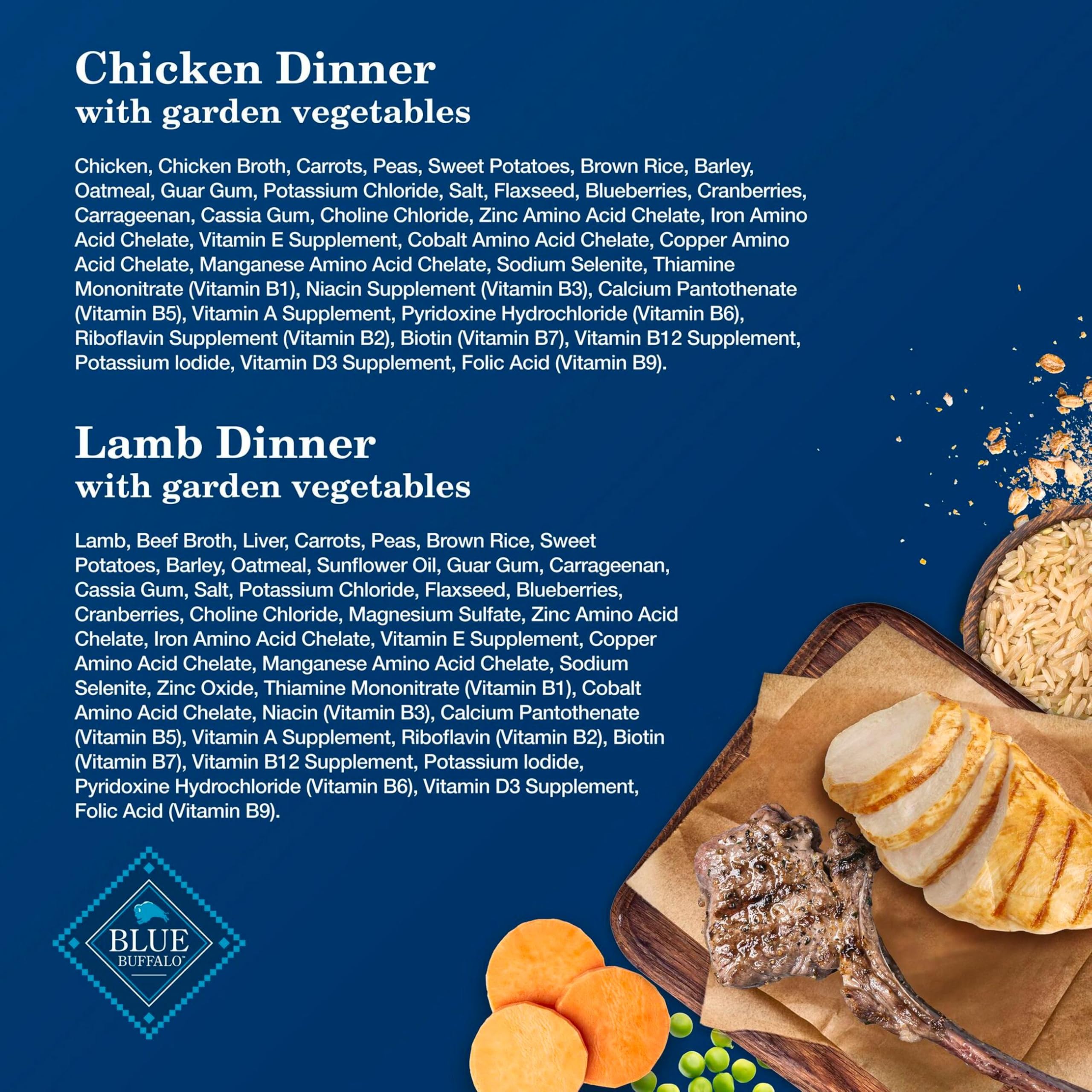 Label highlights no corn, wheat, or soy for dogs with sensitivities.