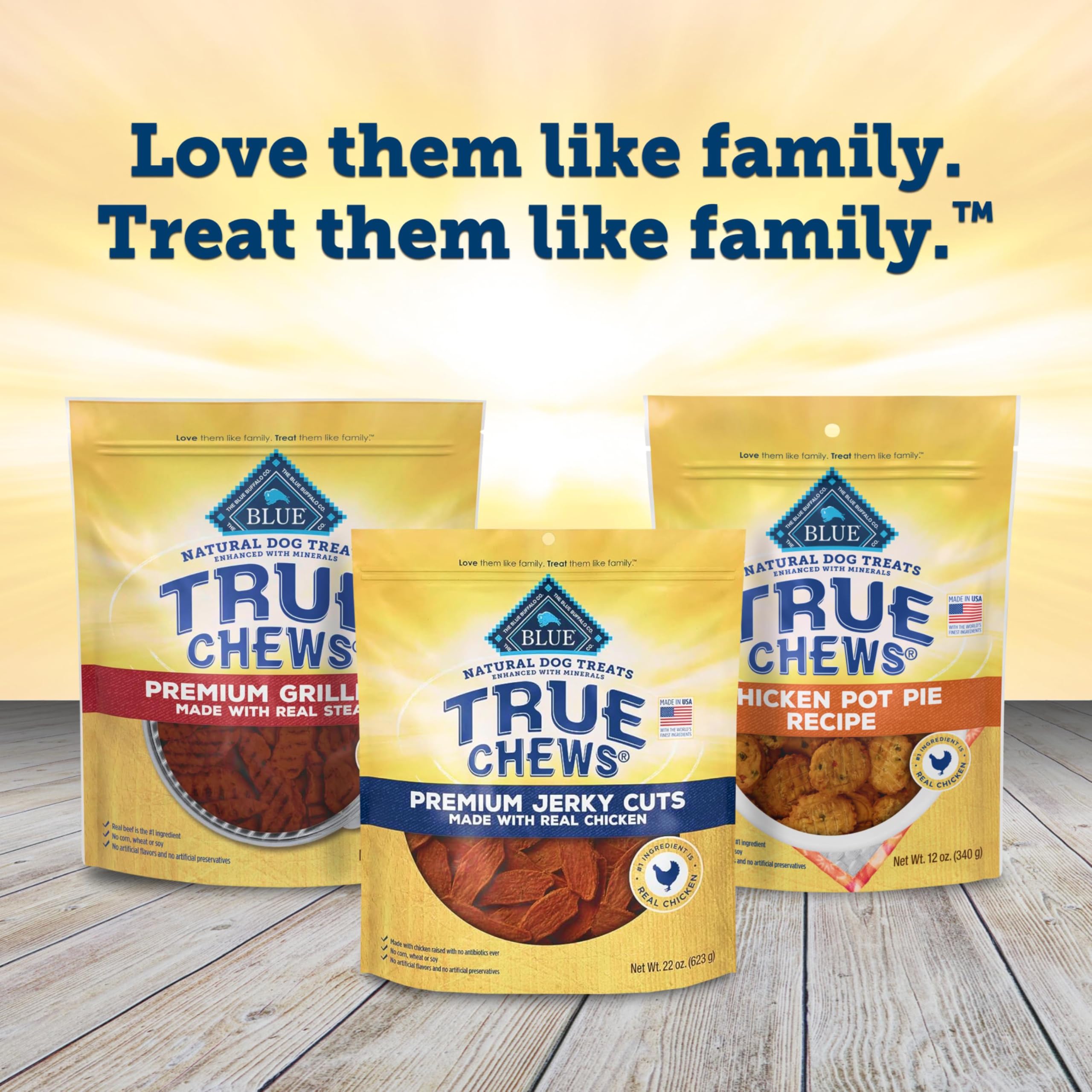 Serving-sized jerky cuts ready for training or playtime rewards.