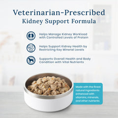 Blue Buffalo KS chicken-based formula, protein focus supports healthy body function.