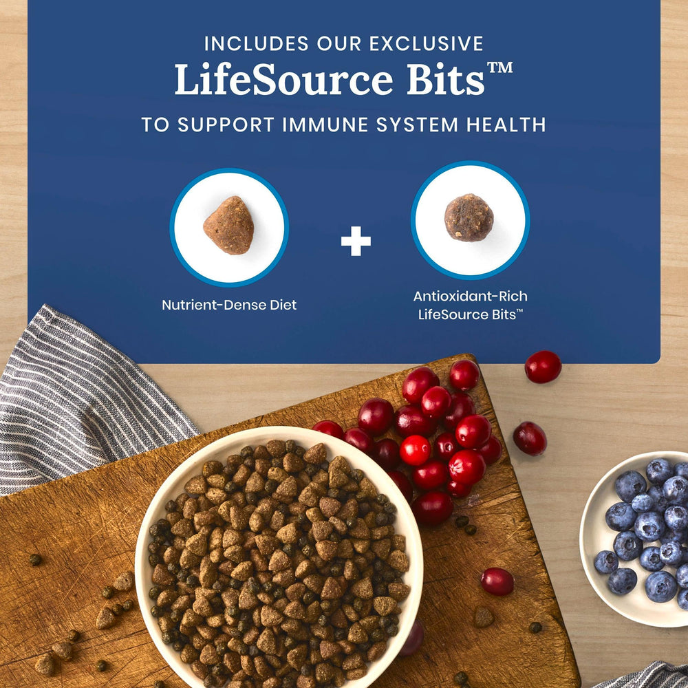 Real fruits and vegetables included in Blue Buffalo Life Protection for balanced nutrition
