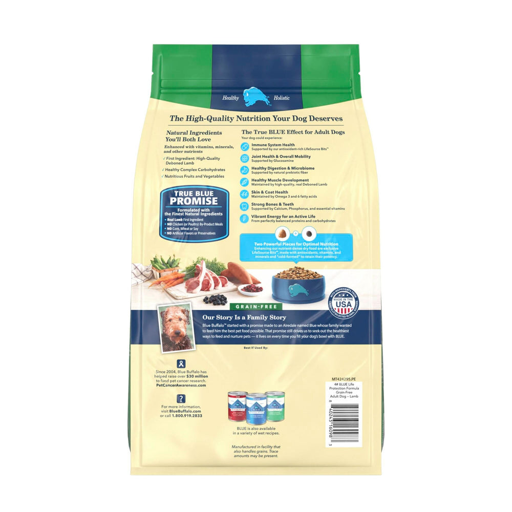 Blue Buffalo Life Protection Lamb is the first ingredient for balanced protein.