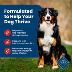 Blue Buffalo Life Protection shows omega-3 and omega-6 for healthy skin.