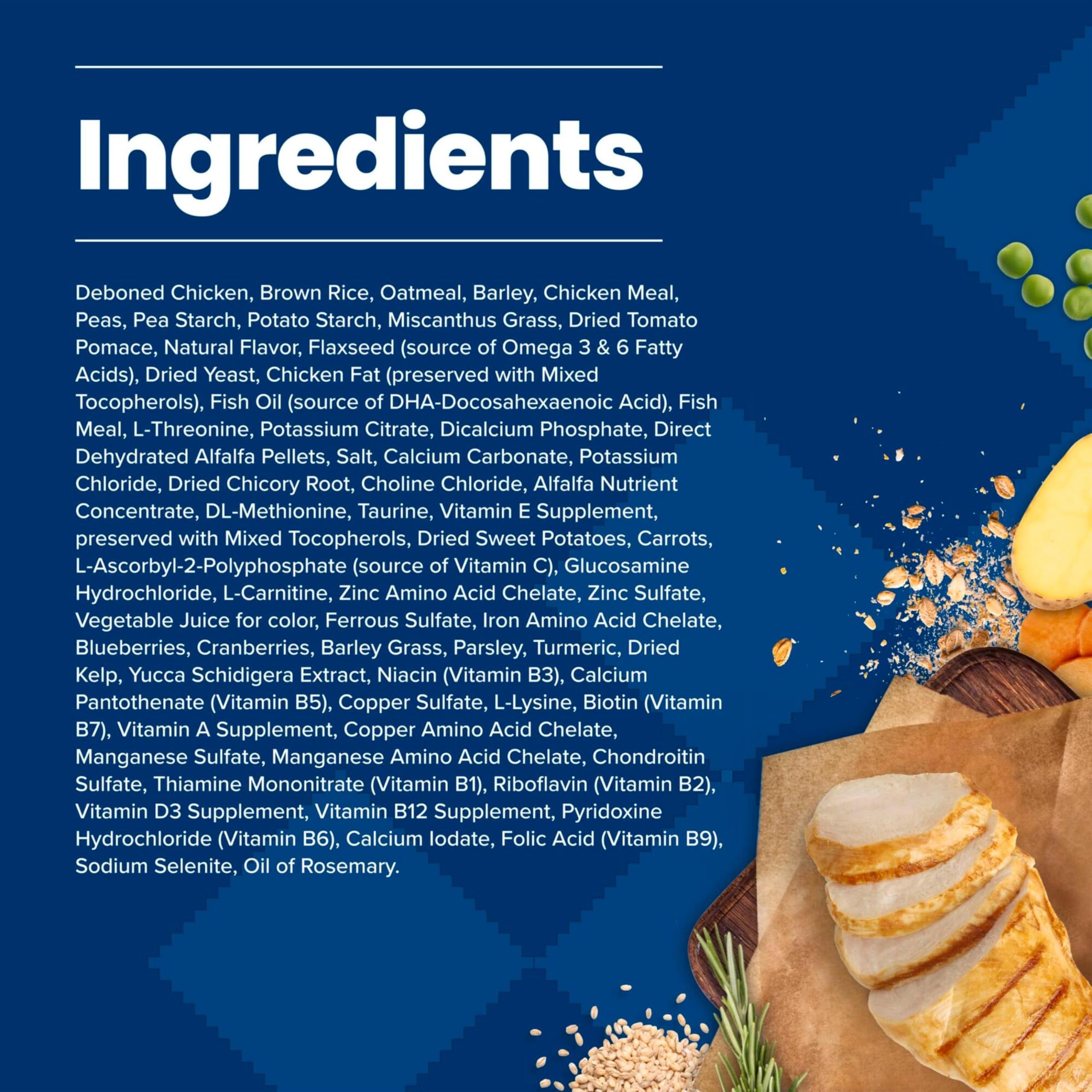 Blue Buffalo Life Protection Senior LifeSource Bits graphic hints at immune-supporting nutrients.