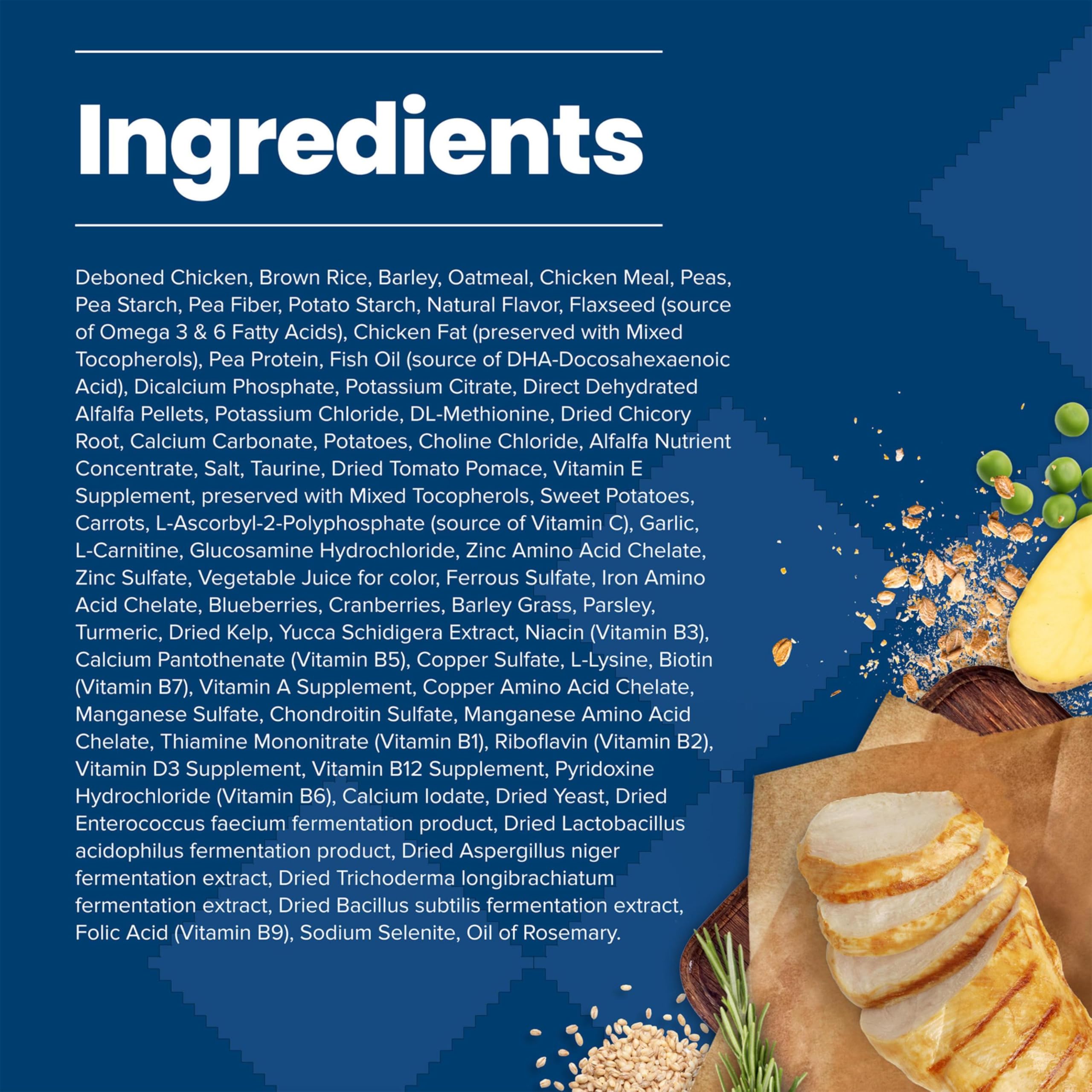 Blue Buffalo Life Protection Senior real chicken first ingredient and wholesome grains
