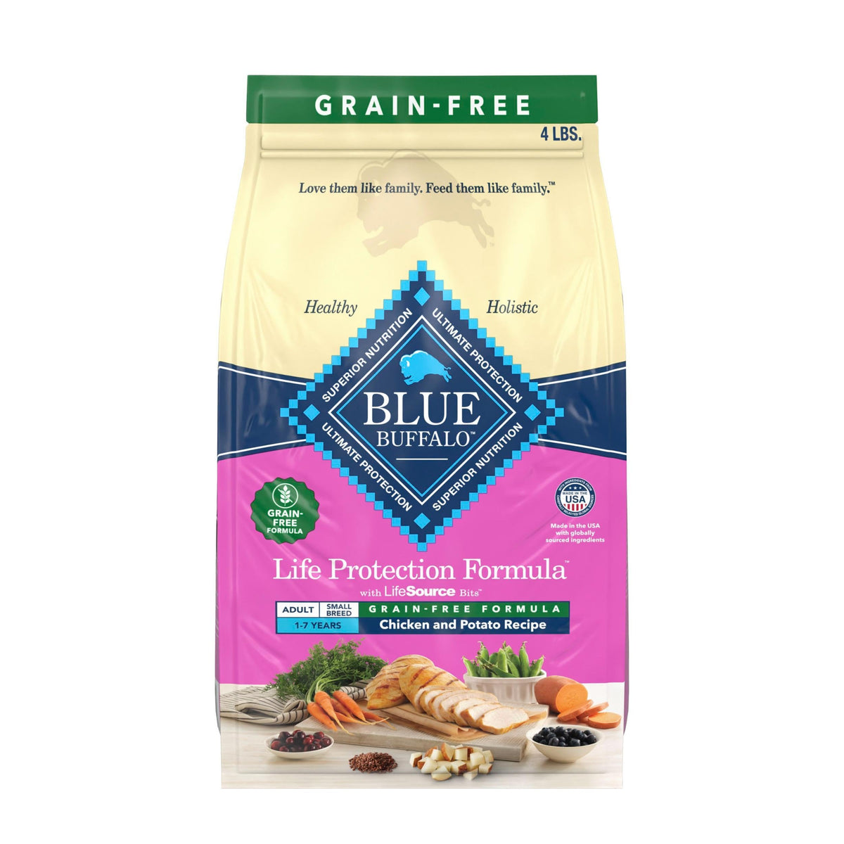 Blue Buffalo Life Protection Small Breed with real chicken first for daily nourishment