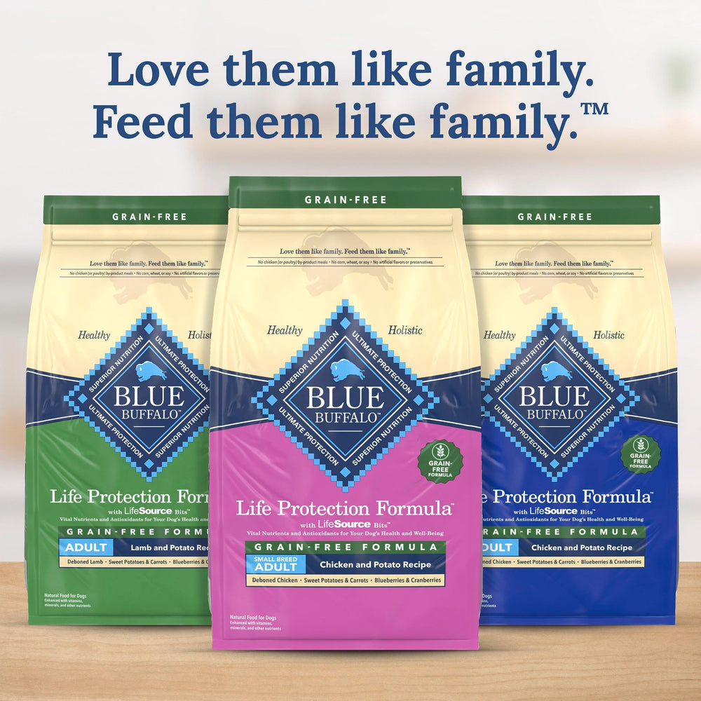 Balanced Blue Buffalo nutrition supports everyday vitality in small dogs