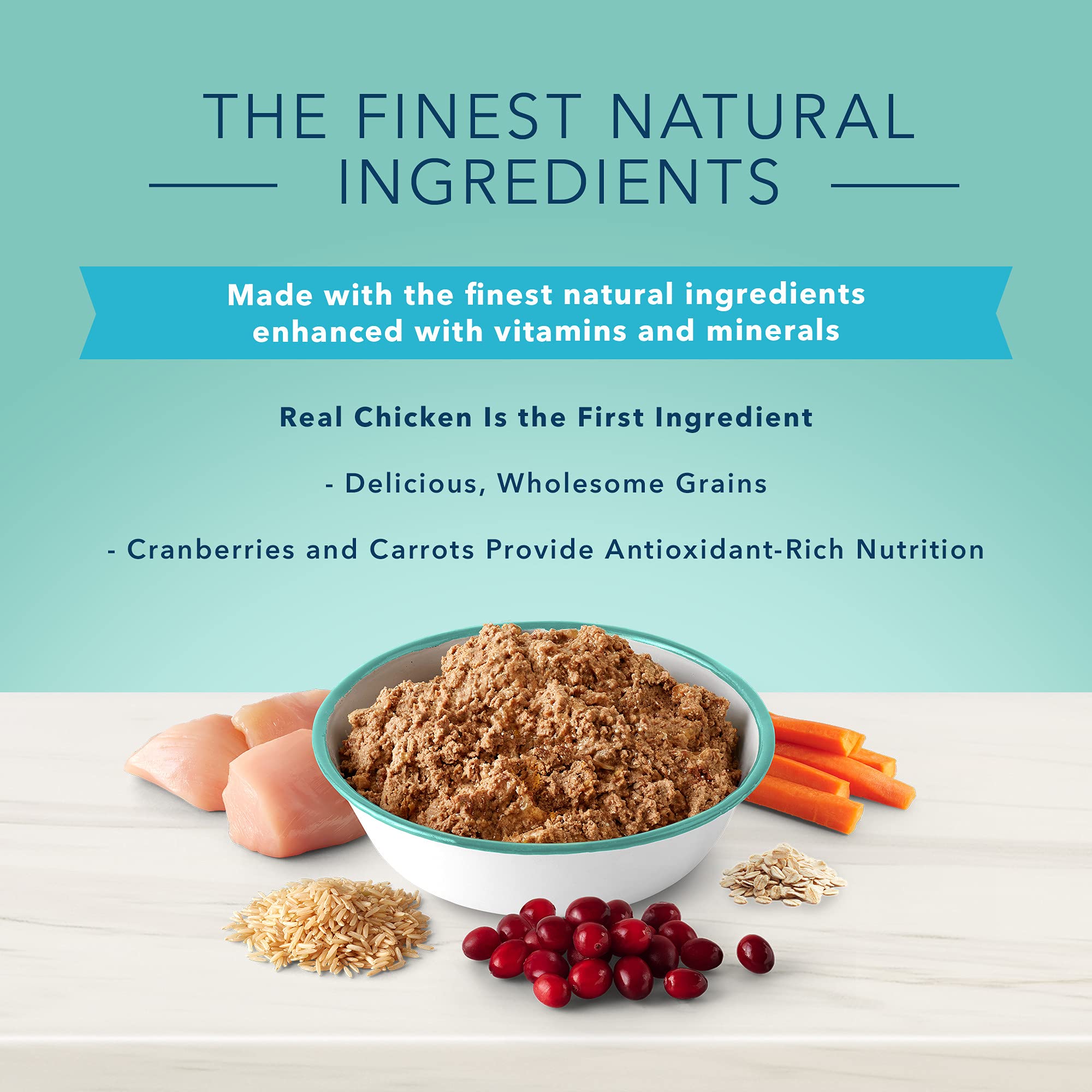 Blue Buffalo formula highlighting no by-product meals in the small-breed wet food.