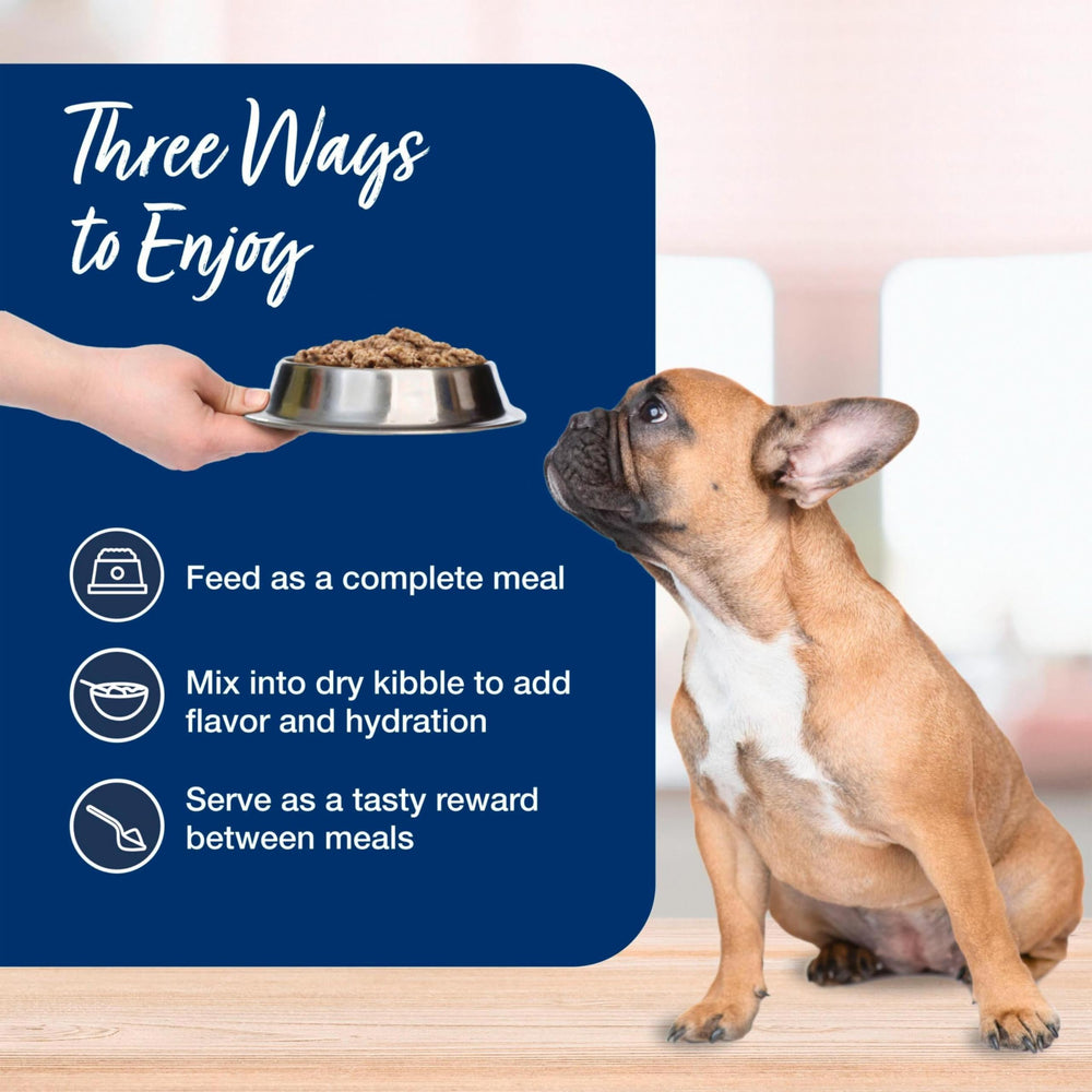 Blue Buffalo grain-free formula image underlines no corn, wheat, or soy.