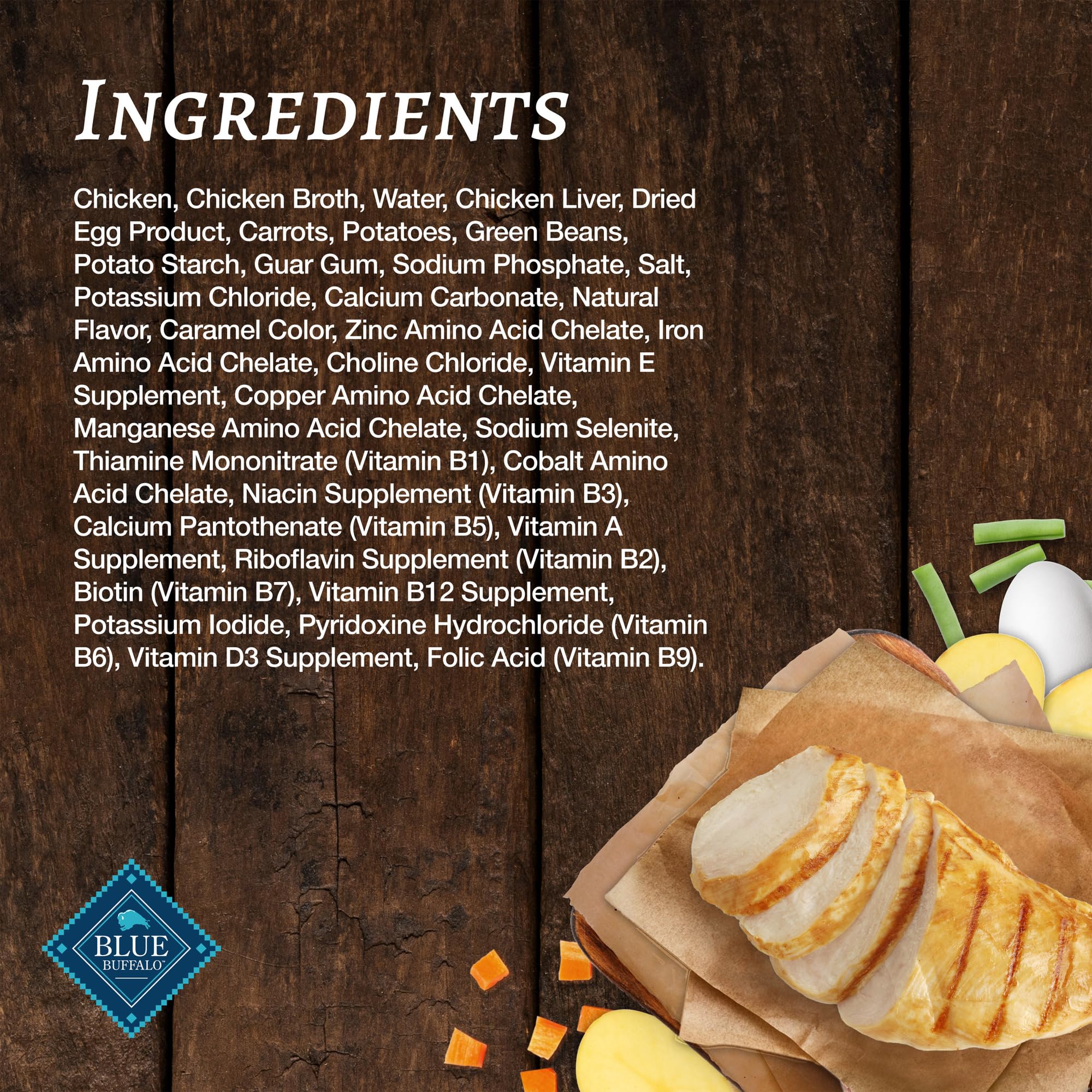 Blue Buffalo no-grain-no-corn-no-wheat-no-soy formula supports sensitive tummies.