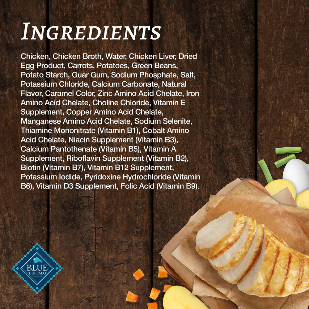 Blue Buffalo no-grain-no-corn-no-wheat-no-soy formula supports sensitive tummies.