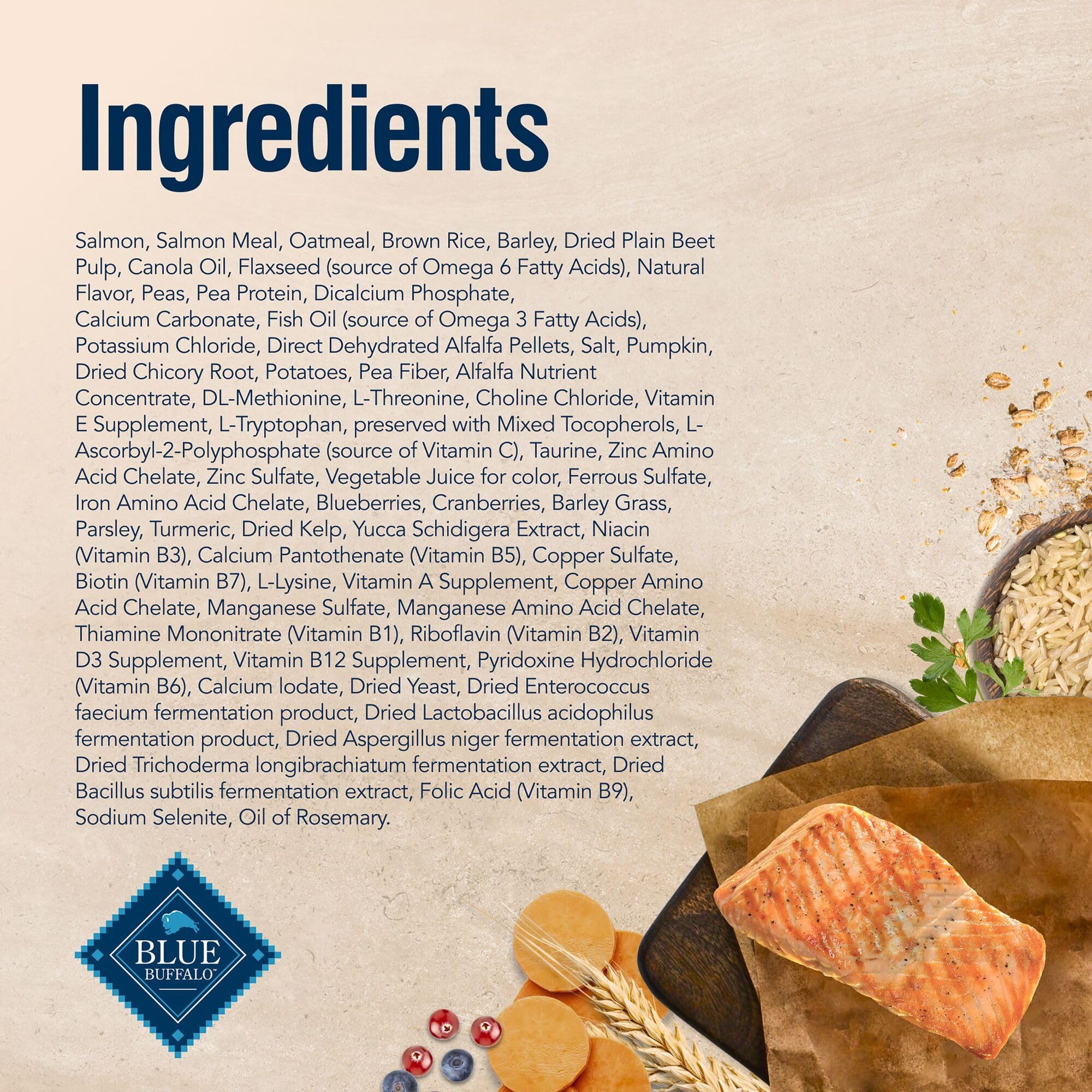 Blue Buffalo no corn wheat or soy emphasizes natural ingredients