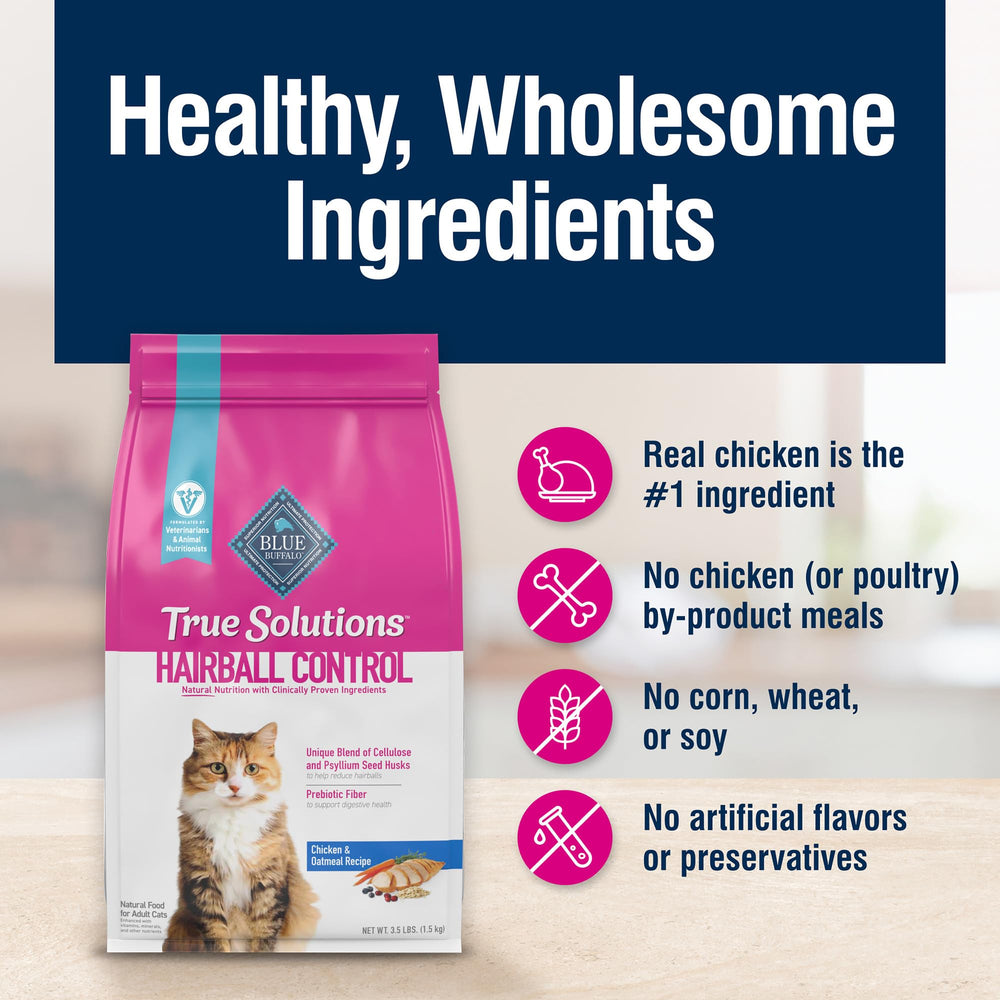 Blue Buffalo True Solutions free from corn, wheat, and soy.