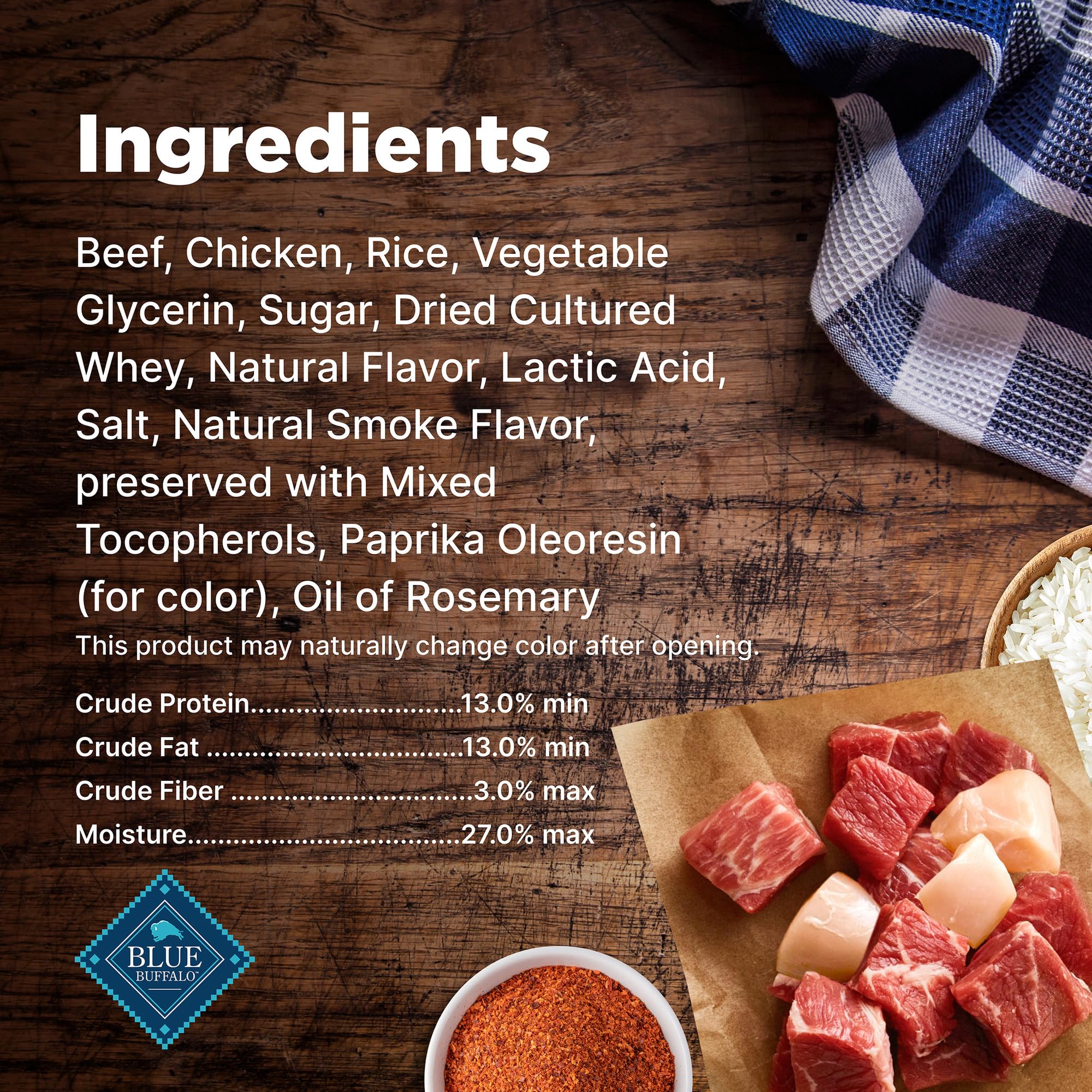 Blue Buffalo Nudges Grillers USA-made seal on packaging.