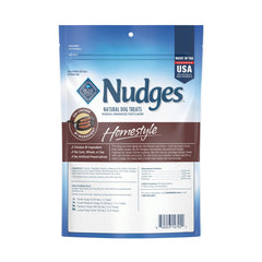 Blue Buffalo Nudges Homestyle shows real chicken as the first ingredient; a tasty reward.