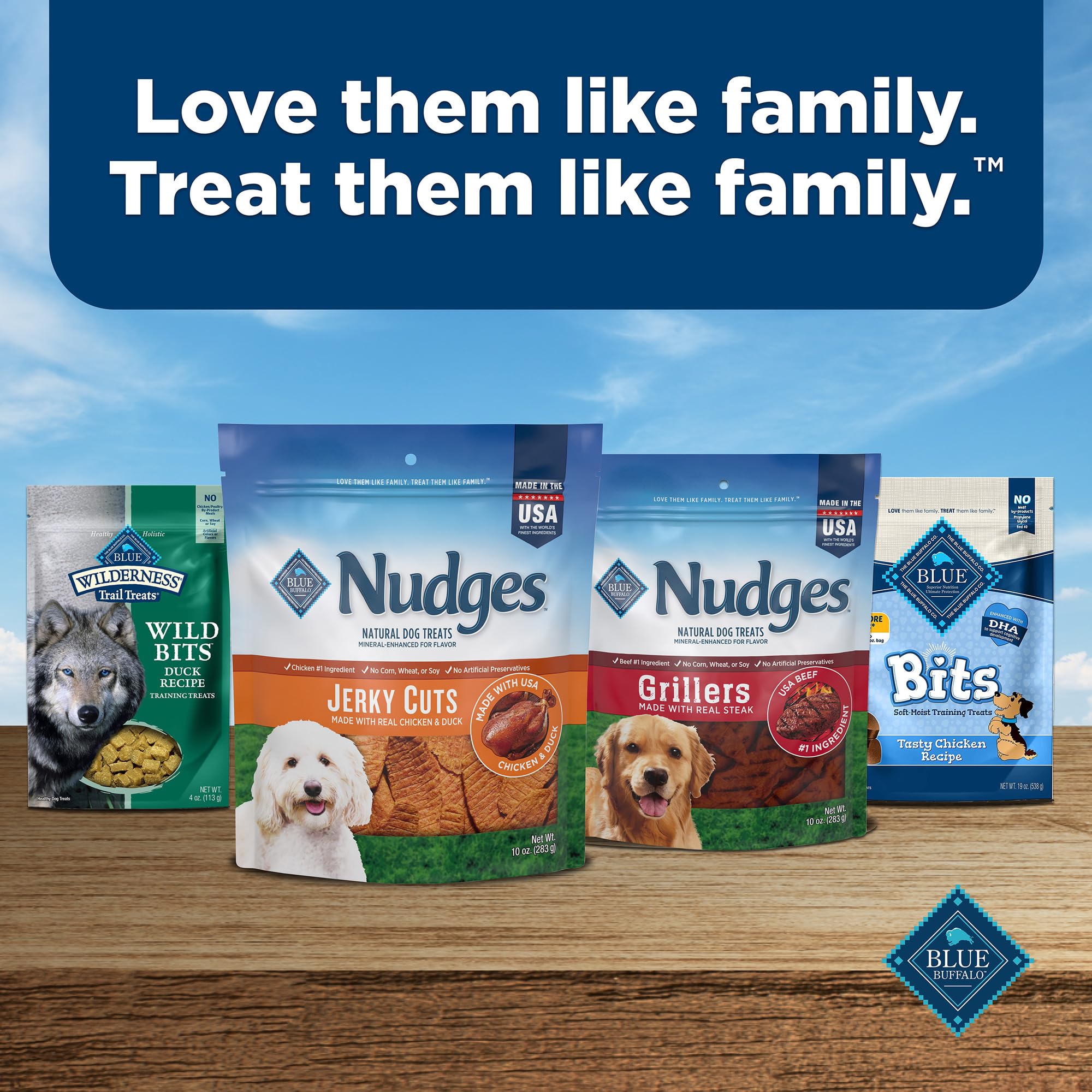 Blue Buffalo Nudges treats create enjoyable daily routines for dogs