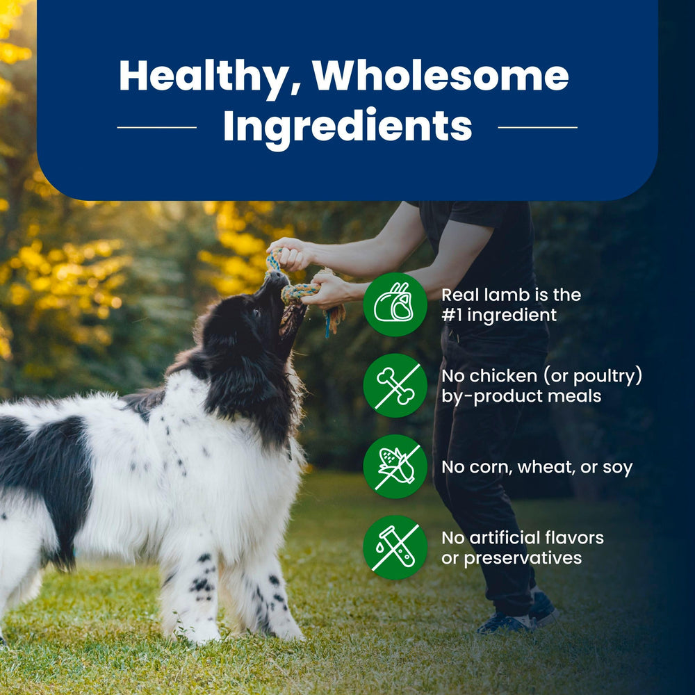 Blue Buffalo includes omega fatty acids for healthy skin and coat.