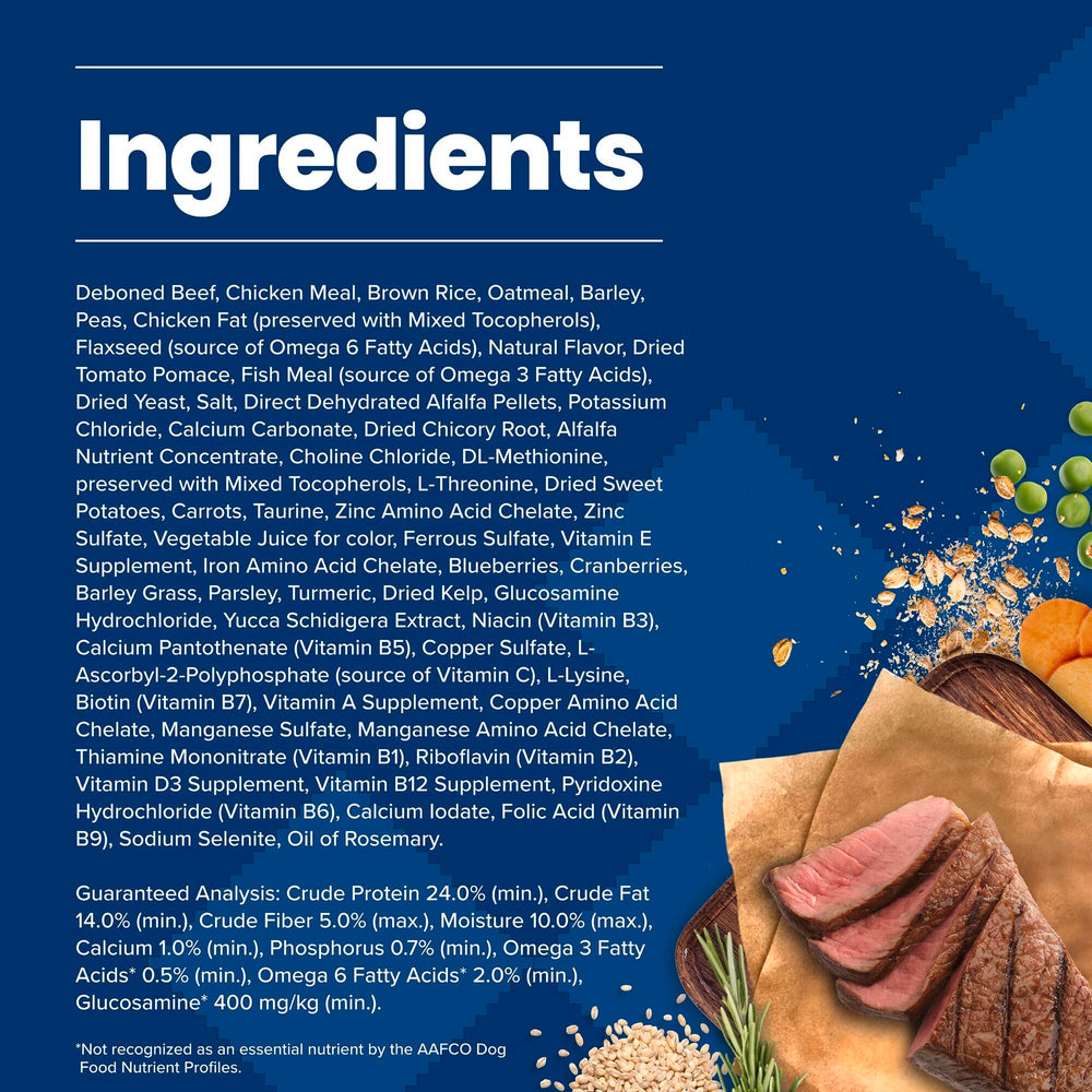 Omega-3 and Omega-6 fatty acids for healthy skin and coat.