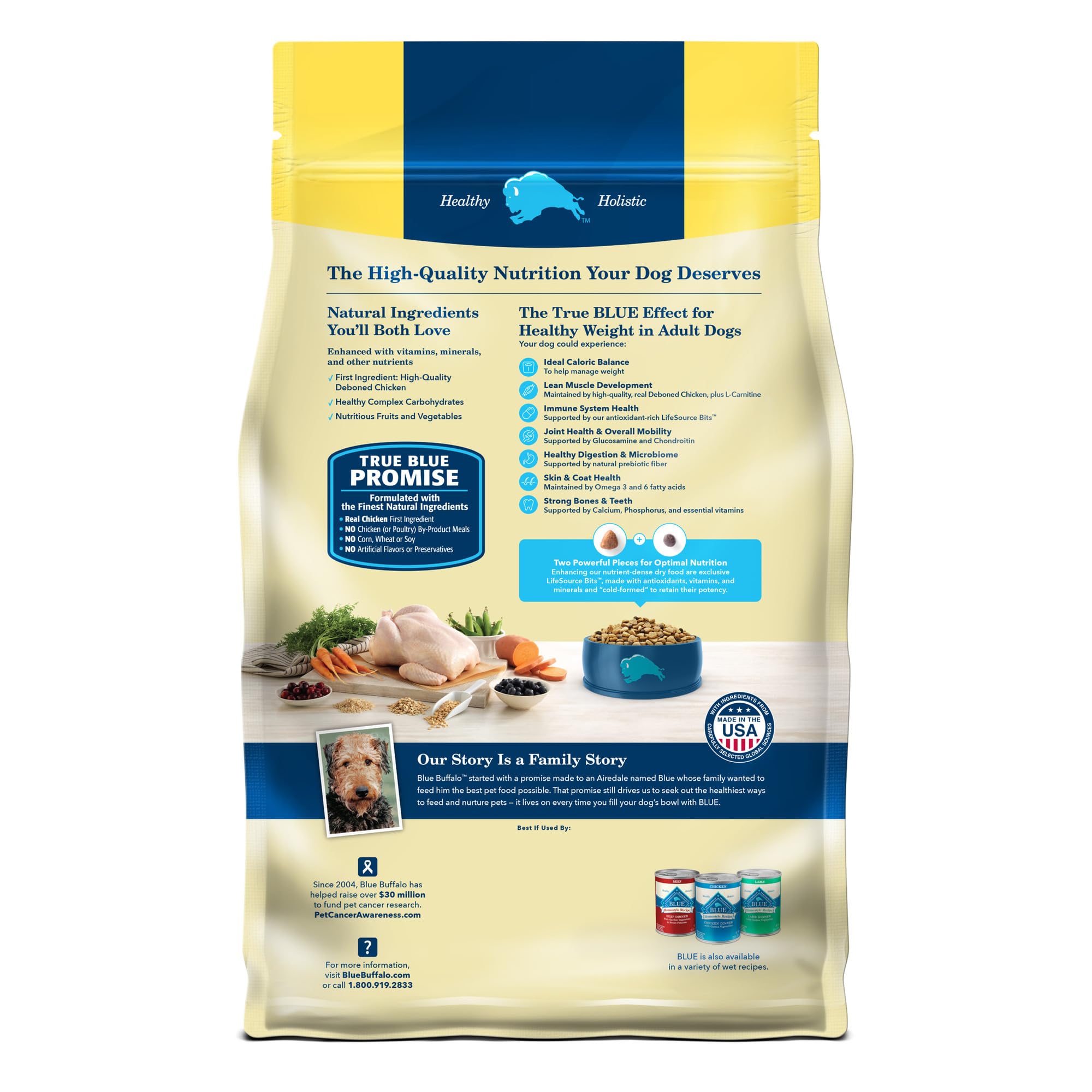 Blue Buffalo Real chicken-first kibble supports appetite with balanced nutrition.