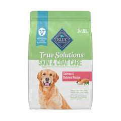 Blue Buffalo True Solutions real salmon ingredient supports a healthy coat.