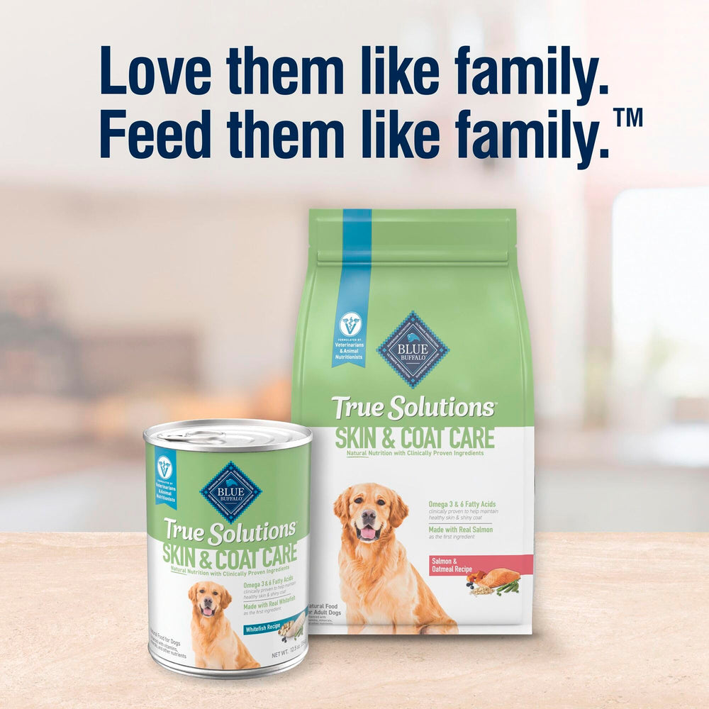Blue Buffalo true solutions serving suggestion shown for daily feeding