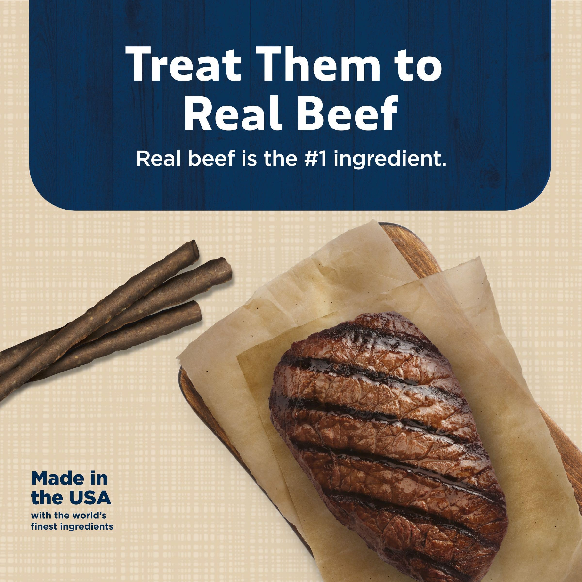 Blue Buffalo Stix beef recipe training pieces for quick rewards.