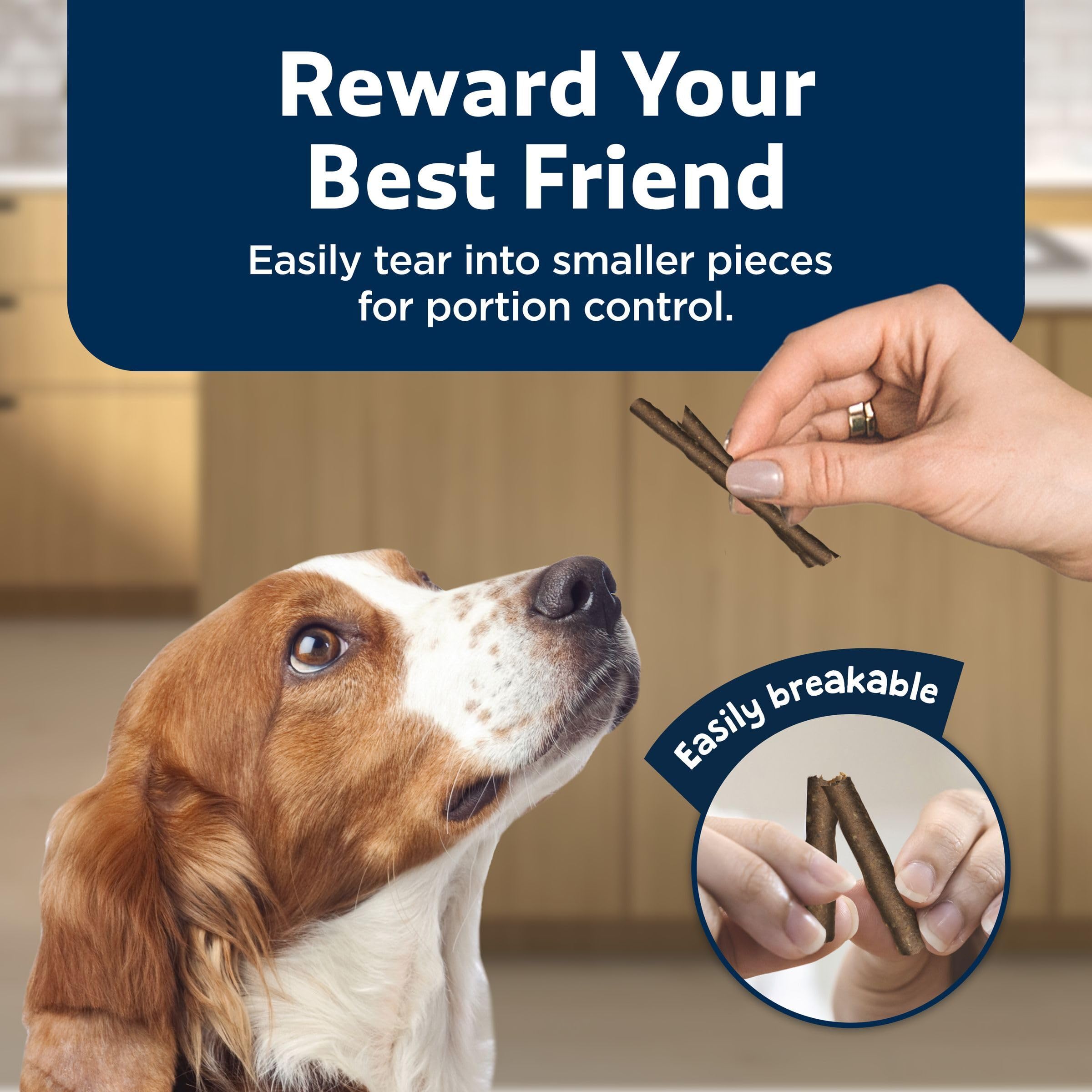 Blue Buffalo Stix label highlights no poultry by-products.
