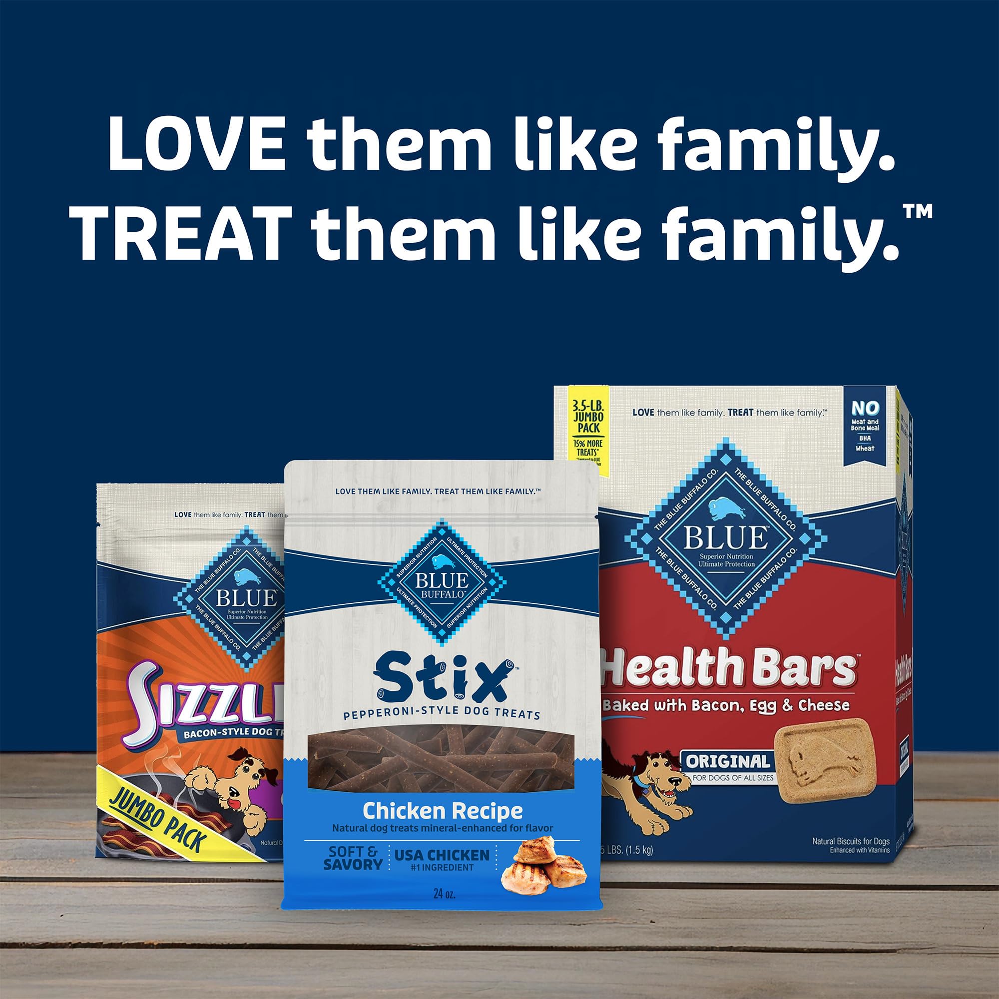 Blue Buffalo Stix pepperoni-style pieces ready for quick sharing with pets.