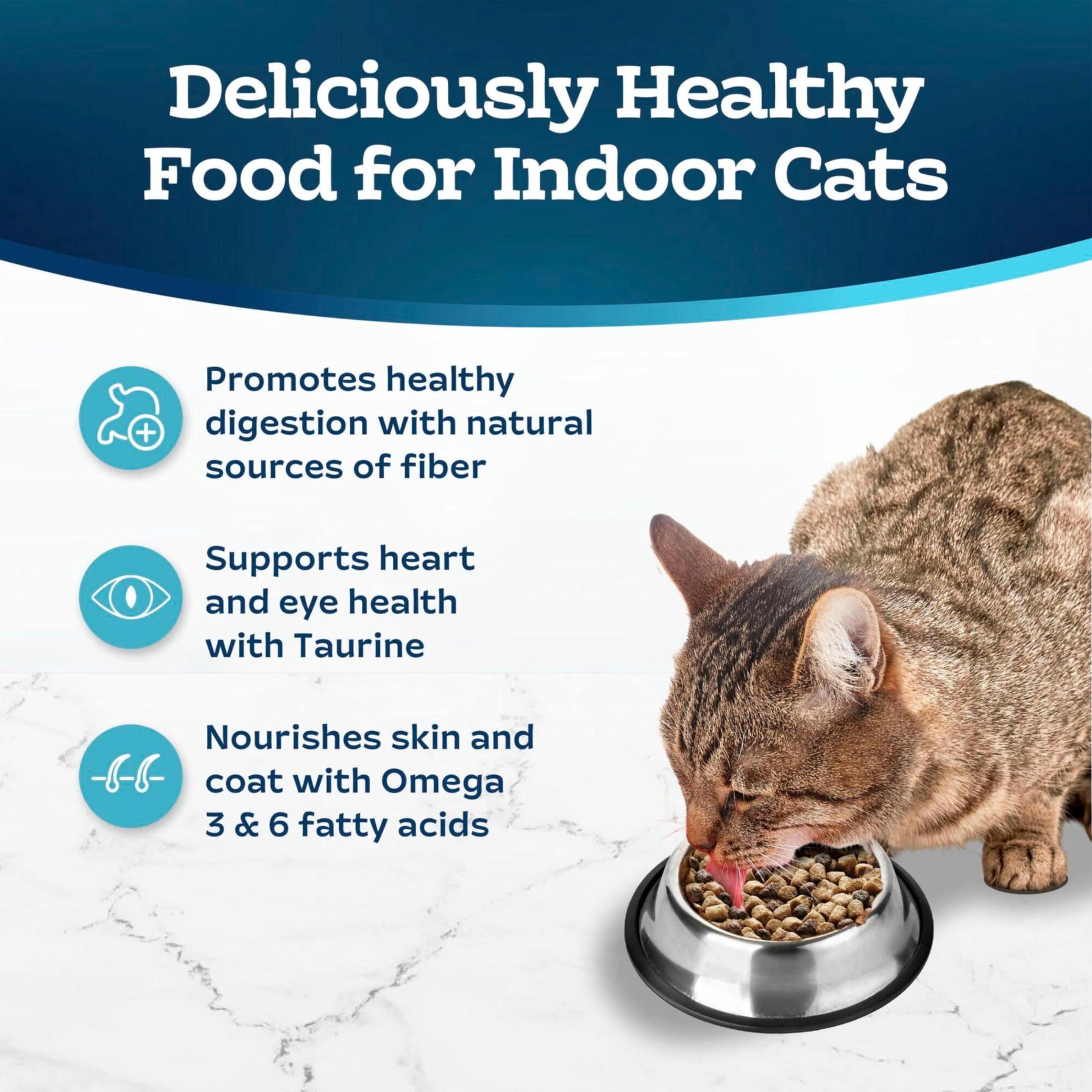 Blue Buffalo Tastefuls 10-lb bag designed for ongoing indoor cat meals.